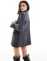 & Other Stories co-ord wrap front blazer in grey