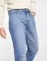 New Look straight fit jeans in mid blue