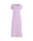 Plus Size Cotton Short Sleeve Midcalf Nightgown