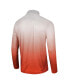 Men's White, Orange Clemson Tigers Laws of Physics Quarter-Zip Windshirt