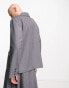 Reclaimed Vintage genderless boxy blazer co-ord in grey