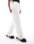 Kyo The Brand extreme frayed mid rise jeans in white