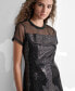 Women's Sequin Ruffled-Hem Mini Dress