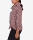 Petite Cowl Neck Space Dyed Chenille Top with Side Tie and Balloon Sleeves