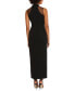 Women's Mock-Neck Sleeveless Slit-Front Dress