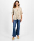 Petite Linen-Blend Twist-Hem Shirt, Created for Macy's