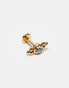 Kingsley Ryan multi ball gem labret earring in gold plated