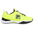 Fila Speedserve Energized Tennis Mens Black, Yellow Sneakers Athletic Shoes 1TM