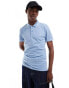 Calvin Klein Jeans small logo polo shirt in faded blue