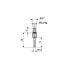 Käfer Messeinsatz Ø 1,5 mm Länge 11 mm Stift M2,5 Stahl passend zu Messuhren