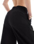 Vero Moda Tall wide leg dad trousers in black