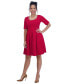 Women's Caroline Crepe Scoop-Neck Dress