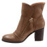 Softwalk Kendall S2054-069 Womens Brown Leather Ankle & Booties Boots 10.5