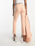 ASOS DESIGN Tall tuxedo slim cigarette suit trouser in apricot