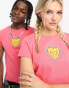 Vans unisex love is kind print t-shirt in pink