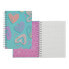 TOTTO A5 Lined Cover Painted Hearts Notebook