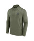 Men's Olive Nebraska Huskers OHT Military-Inspired Appreciation Titan Raglan Quarter-Zip Jacket