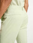 ASOS DESIGN flare suit trousers in pale green