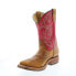 Double H Roger Square Toe I.C.E. Roper 11" Mens Brown Cowboy Western Boots