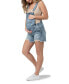 Maternity Denim Short Overalls