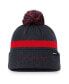 Men's Navy Atlanta Braves Hometown Peak Cuffed Knit Hat with Pom