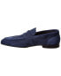 M By Bruno Magli Lauro Suede Loafer Men's Navy 10.5