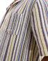 Cotton On relaxed shirt in retro gauze stripe