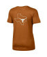 Women's Texas Orange Texas Longhorns Runnin' Horns V-Neck T-shirt