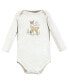 Baby Boys Cotton Long-Sleeve Bodysuits, Forest Deer 3-Pack