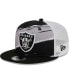 Men's Black Las Vegas Raiders Tear Trucker 9FIFTY Snapback Hat