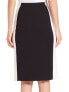 LAFAYETTE 148 Two-tone Colorblock Slim Pencil Skirt Black White S