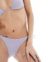 Weekday River side tie bikini bottom in lilac