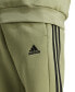 Men's Three-Stripe Fleece Logo Joggers