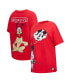 Women's Minnie Mouse Red Mickey Friends True Love Boyfriend T-Shirt