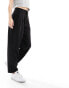 Object tapered ankle grazer trousers in black