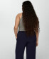 Women's Buttons Straight-Fit Trousers