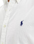 Polo Ralph Lauren icon logo seersucker shirt in white