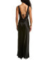 Nicholas Alfina Double Cowl Gown Women's Black 0