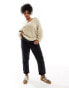 DTT Plus Lou mom jeans in washed black