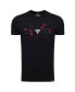 Men's and Women's Black Chicago Bulls 1966 Collection Comfy Tri-Blend T-shirt