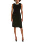 Teri Jon By Rickie Freeman Crepe Sleeveless Midi Dress Women's