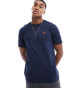 ellesse Denron graphic back print t-shirt in navy