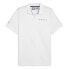 Puma Bmw Mms Jacquard Logo Short Sleeve Polo Shirt Mens White Casual 62415002