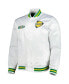 Men's White LA Galaxy City Full-Snap Satin Jacket