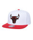 Men's White Chicago Bulls Soul Logo Shine 2-Tone Snapback Hat