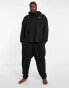 Calvin Klein Plus co-ord lounge hoodie in black