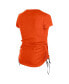 Women's Orange Cincinnati Bengals Ruched Side T-Shirt