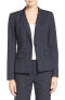 Halogen 157316 Women's Classic Glen Plaid Stretch Suit Jacket Navy Sz. 10