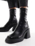 ASOS DESIGN Radiate mid-heel boots in black