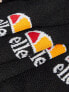 Ellesse 3 pack ankle socks in black